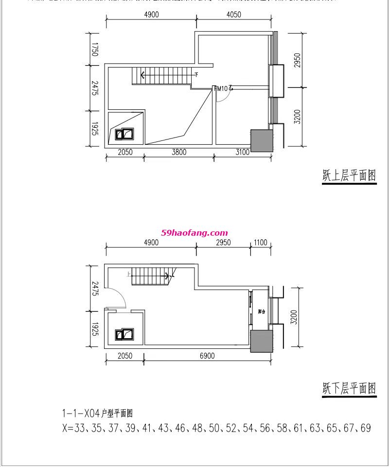 绿城卓越傲旋城住宅跃层1